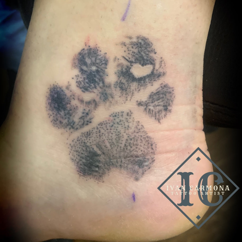 My Dogs Paw Print Tattoo  My Tail Hurts From Wagging So Much